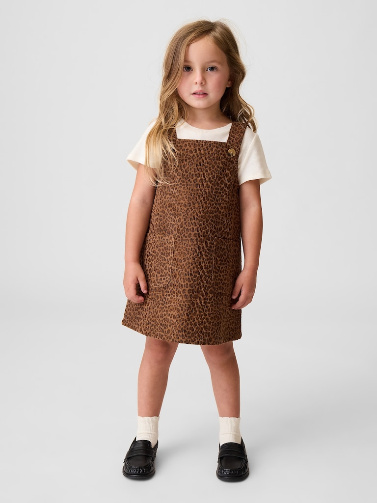 Baby & Toddler Leopard Corduroy Jumper Dress