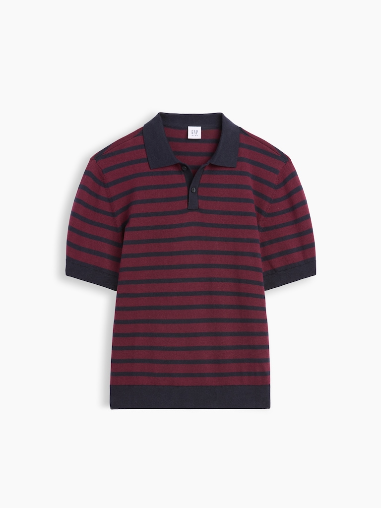 Kids Relaxed Sweater Polo Shirt