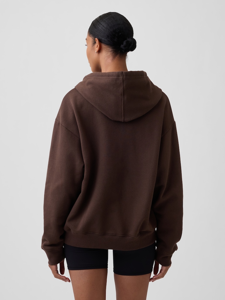 Relaxed Gap Logo Zip Hoodie