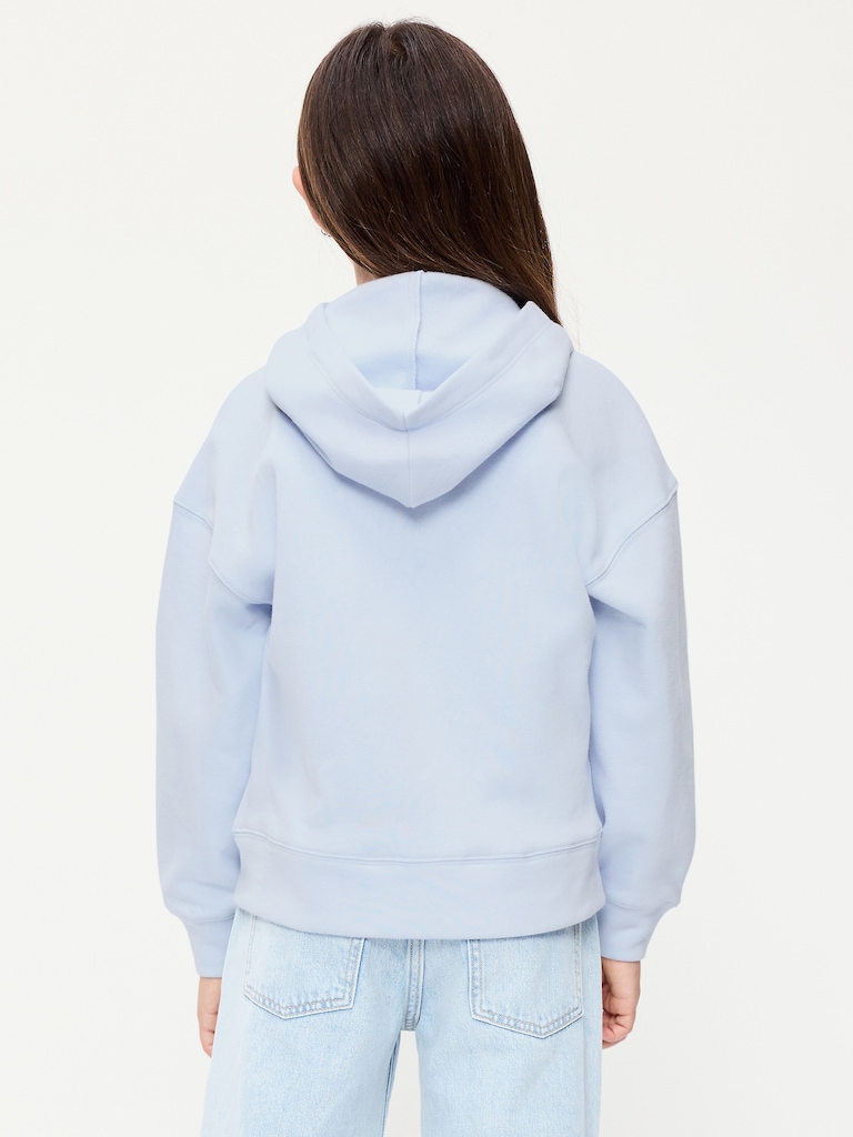 Logo-Graphic Zip Hoodie for Girls