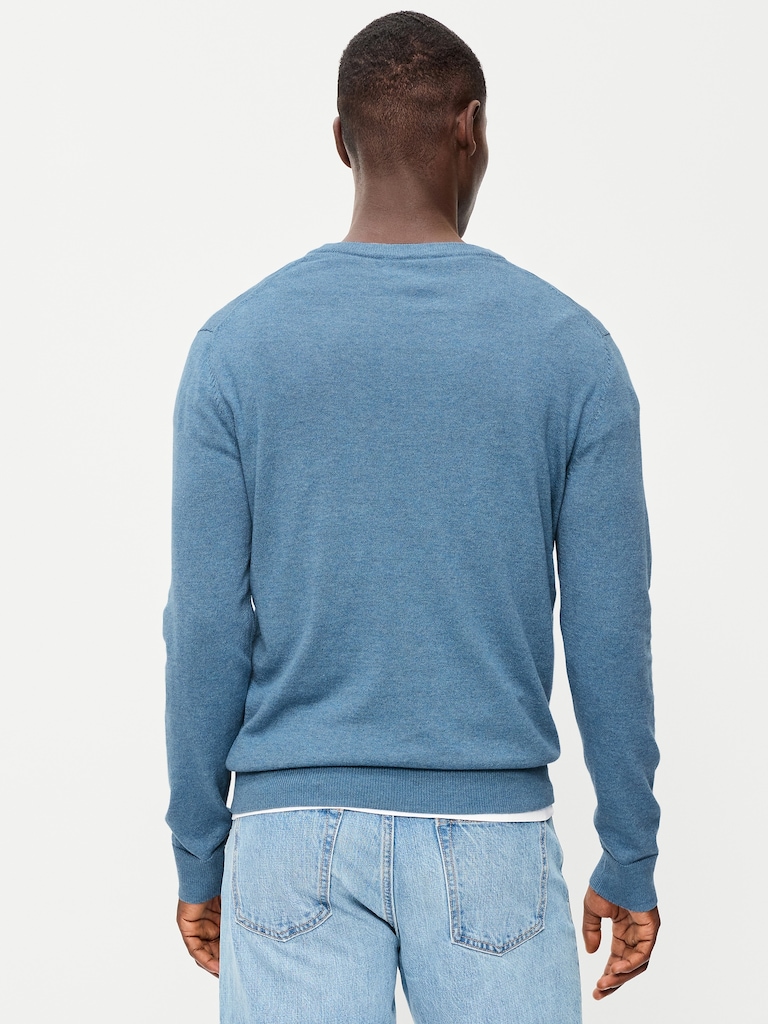 Washed Crew-Neck Sweater