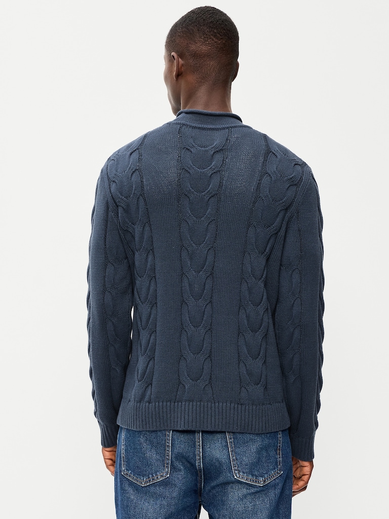 Loose Cable-Knit Sweater