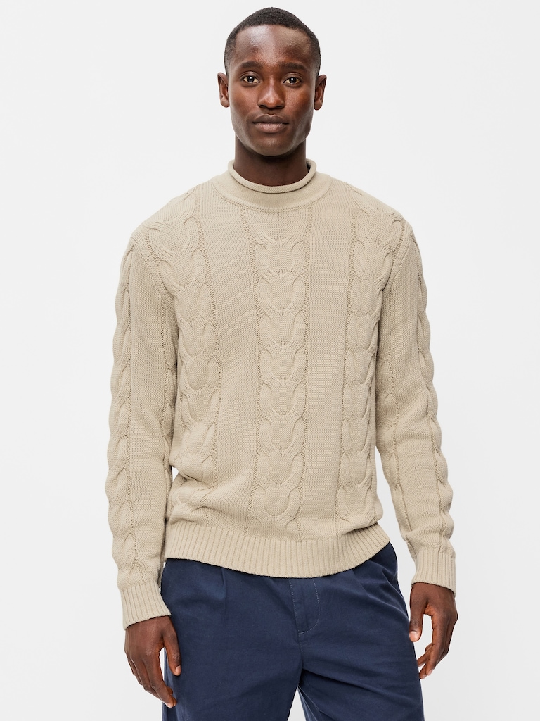 Loose Cable-Knit Sweater