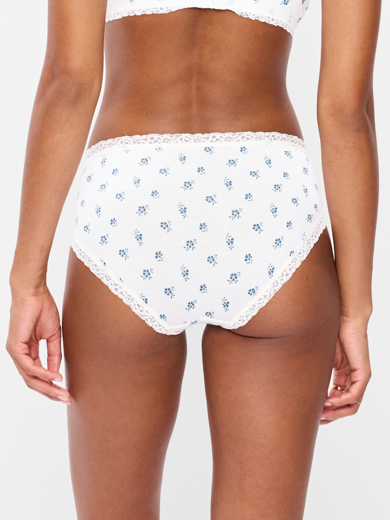 Lace-Trim Hipster Underwear