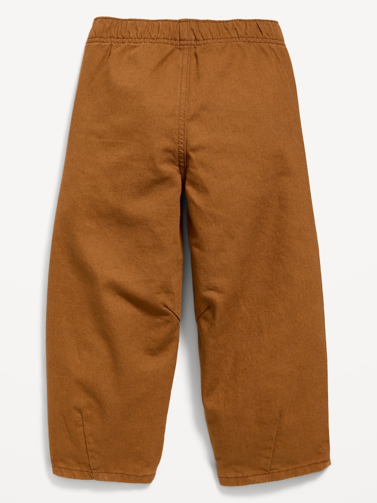 Super Baggy Heart-Pocket Barrel-Leg Jeans for Toddler Girls