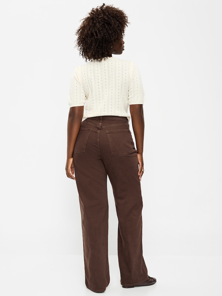 Curvy Extra High-Waisted Wide-Leg Jeans