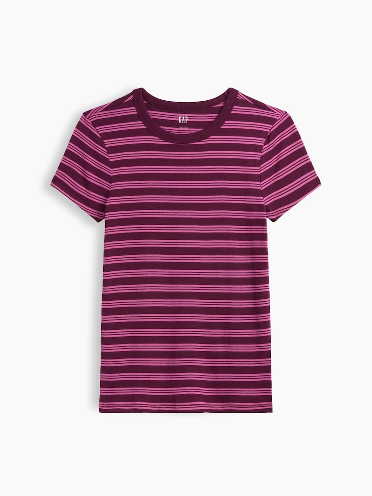 Ribbed Crewneck T-Shirt