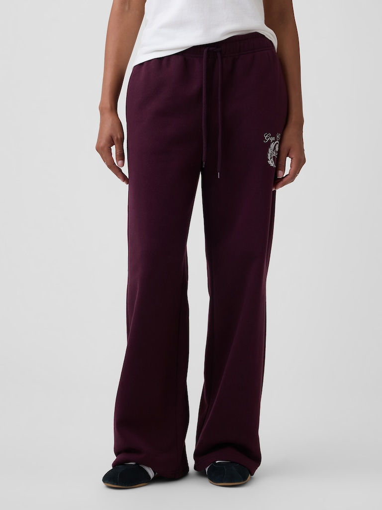 Relaxed Gap Graphic Straight-Leg Sweatpants