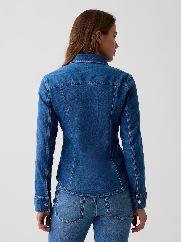 Denim Fitted Shirt