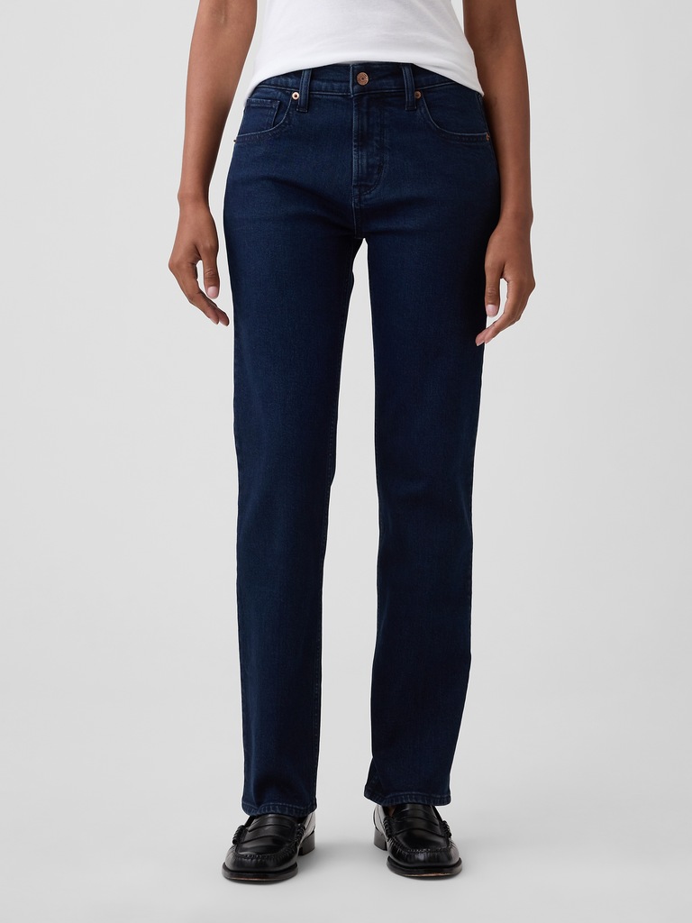 Mid Rise '90s Slim Straight Jeans