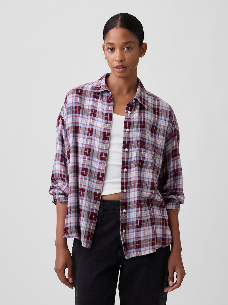 Oversized Shirt in Flannel