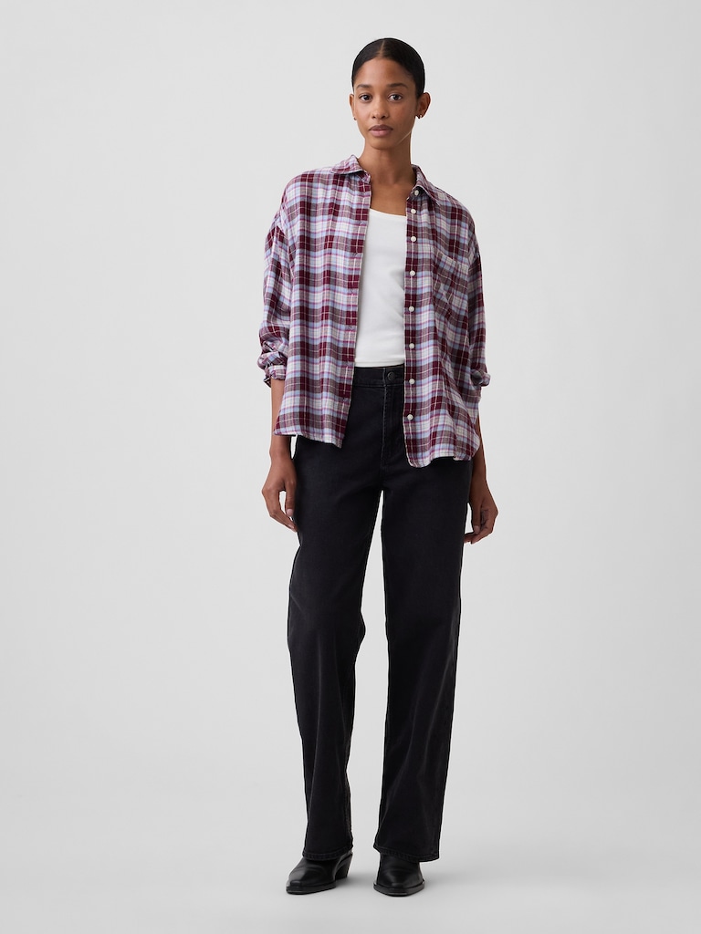 Oversized Shirt in Flannel