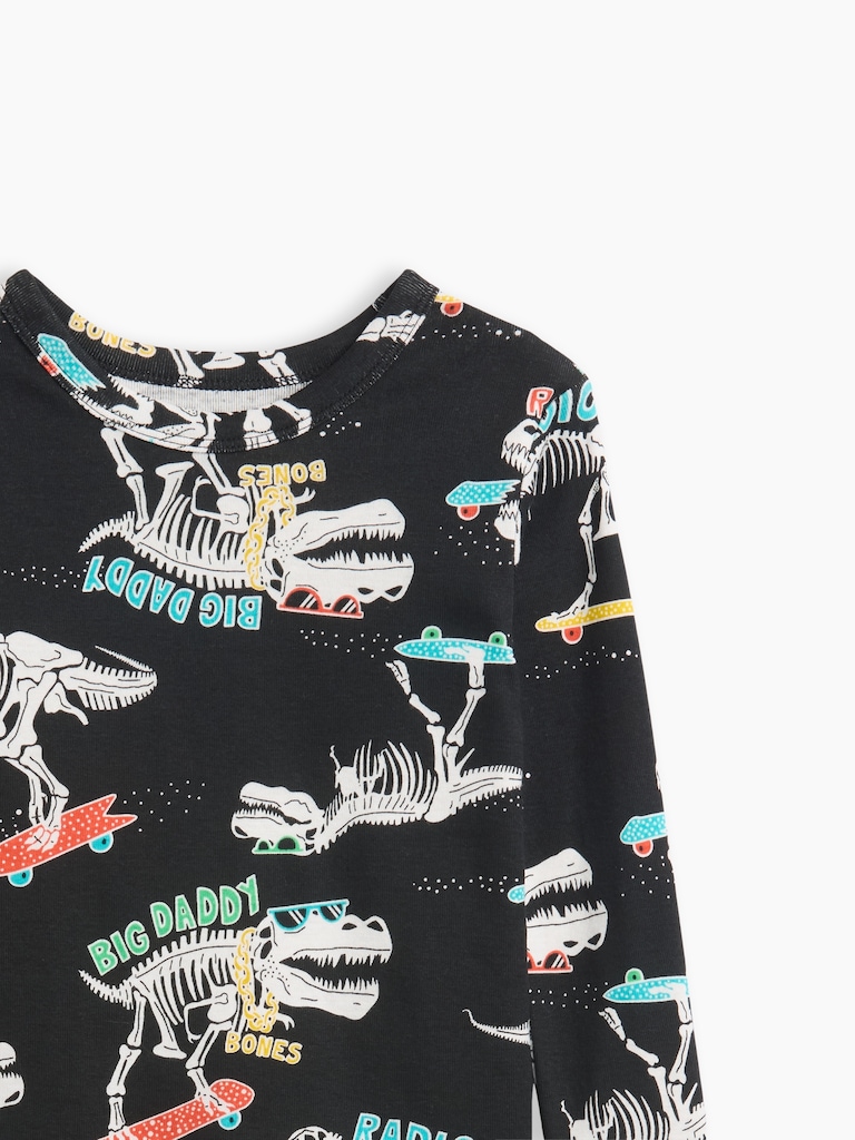 Kids & babyGap Dino-Skate Print PJ Set