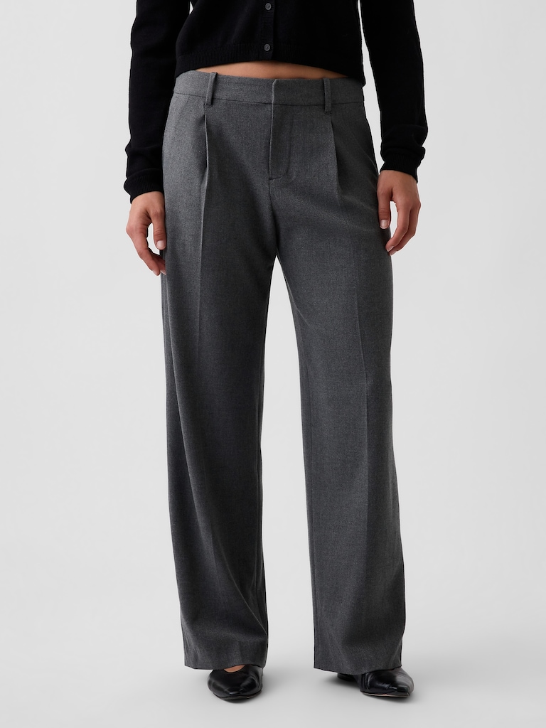 365 Low Rise Brushed Twill Pleated Trousers