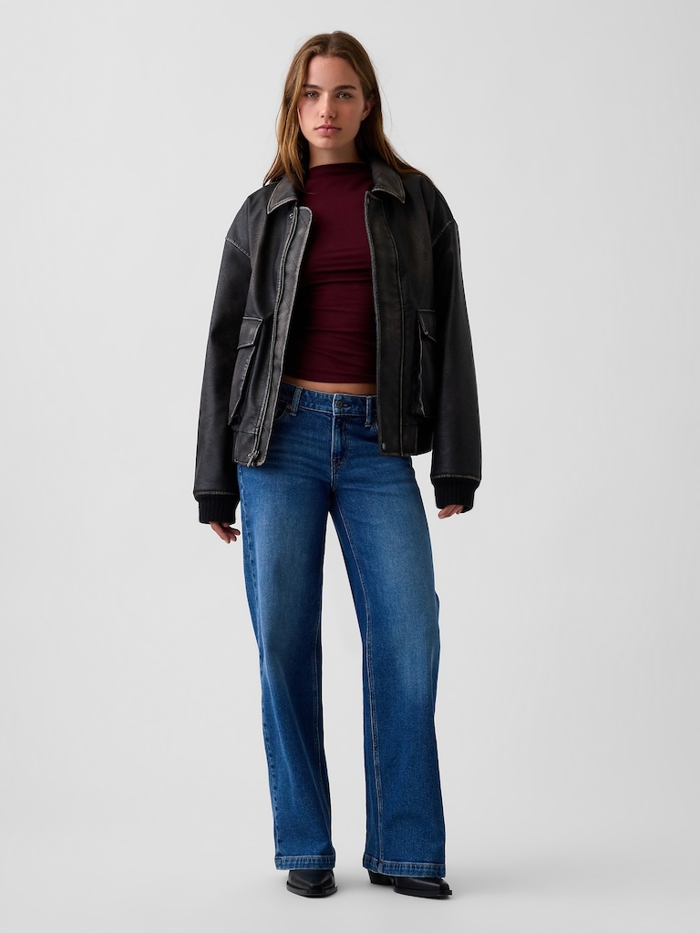 CloseKnit Jersey Funnel-Neck Ruched T-Shirt