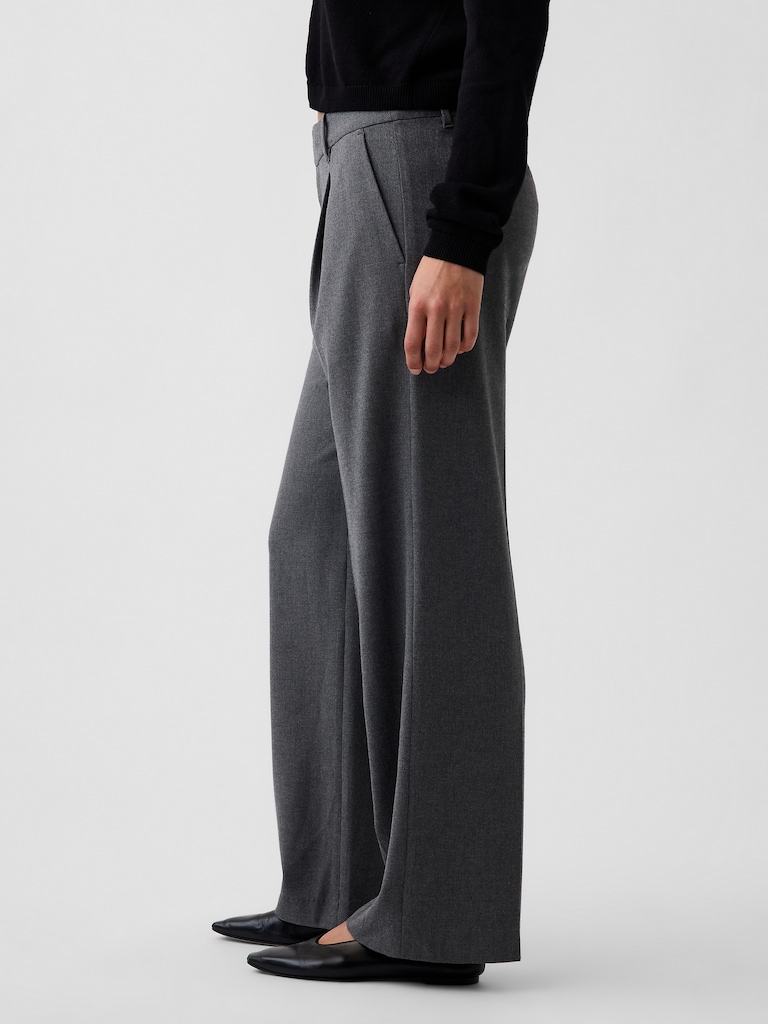 365 Low Rise Brushed Twill Pleated Trousers