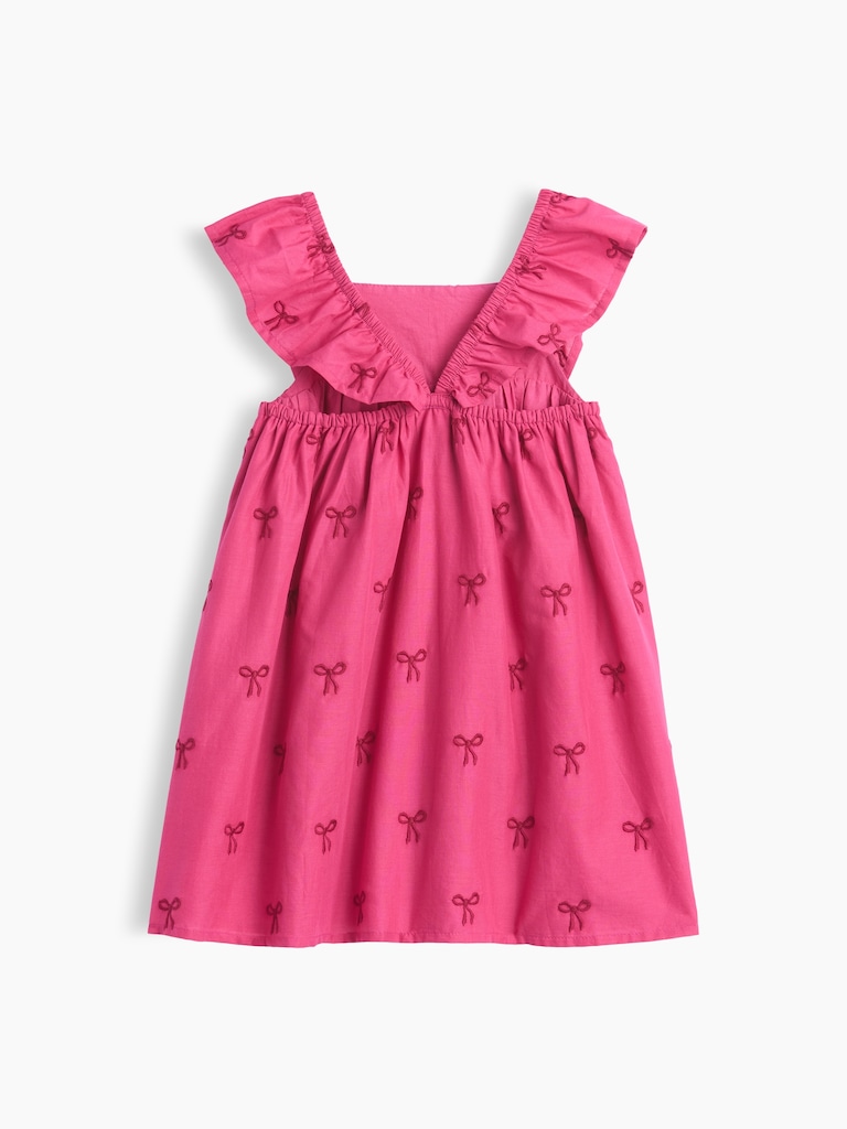 Baby & Toddler Embroidered Flutter-Sleeve Dress