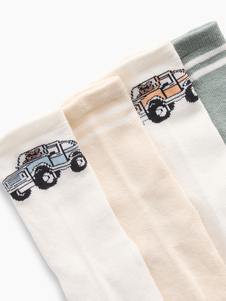 Baby & Toddler Brannan Bear & Stripe Socks (4-Pack)