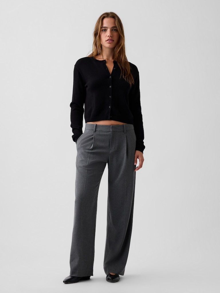 365 Low Rise Brushed Twill Pleated Trousers