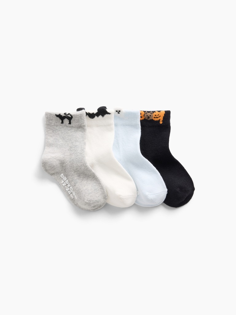 Baby & Toddler Halloween Socks (4-Pack)