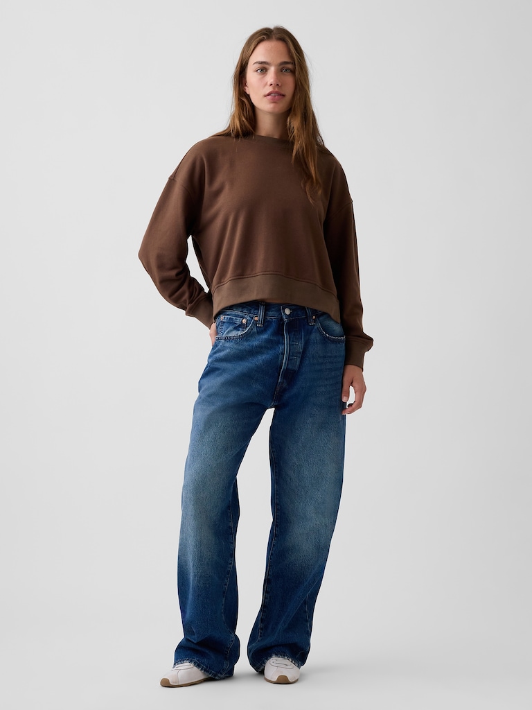 VintageSoft Terry Oversized Wedge Sweatshirt