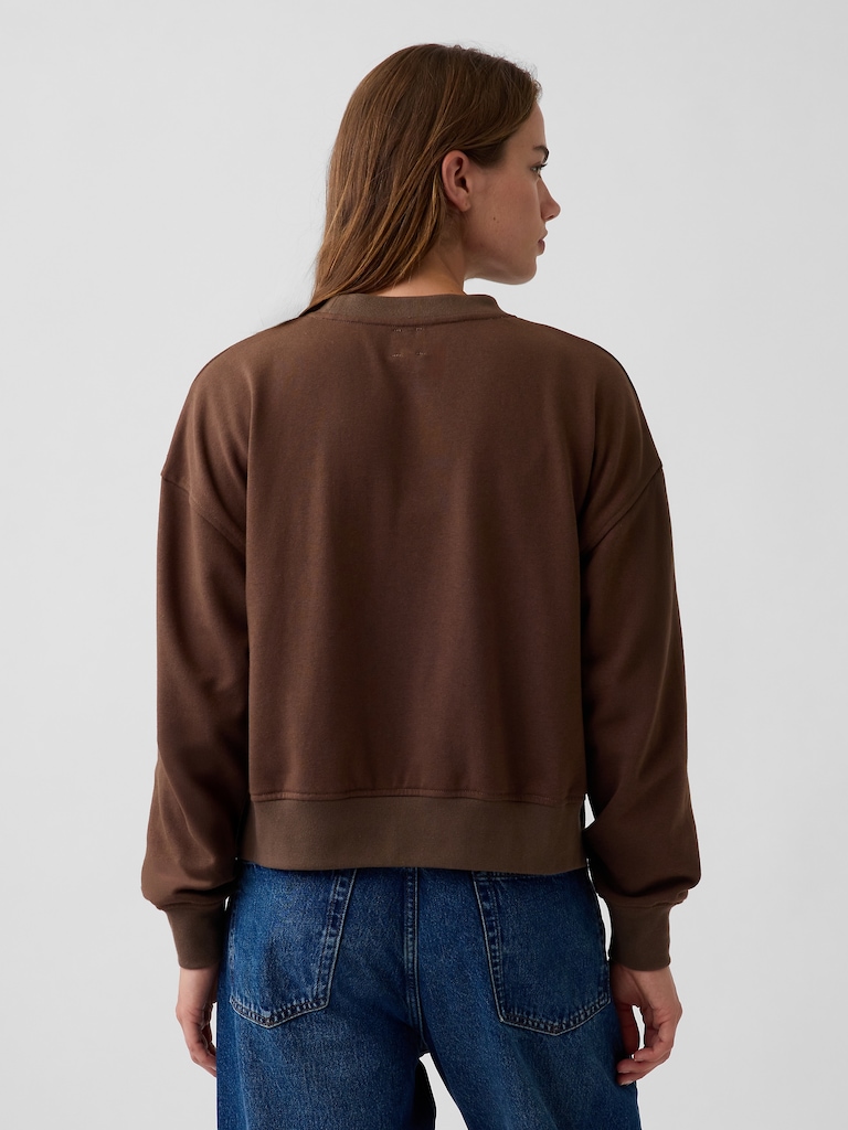 VintageSoft Terry Oversized Wedge Sweatshirt