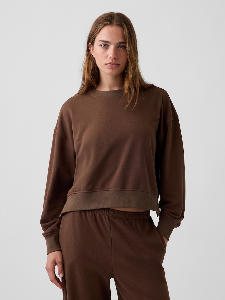 VintageSoft Terry Oversized Wedge Sweatshirt