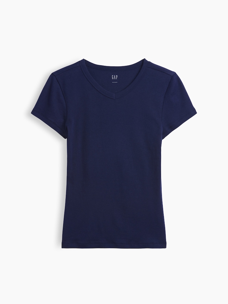 Modern Ribbed High-Neck T-Shirt