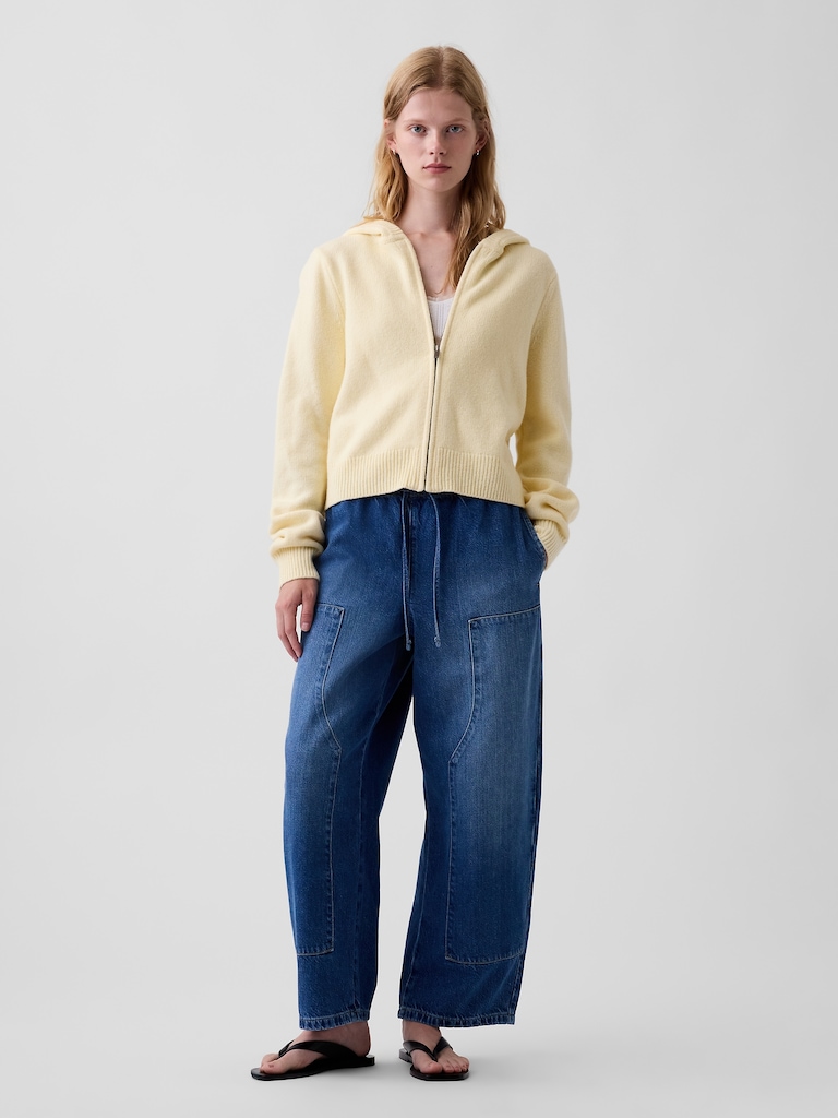 High Rise UltraSoft Easy Barrel Jeans