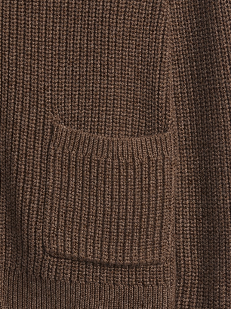 100% Cotton Zip Sweater Cardigan