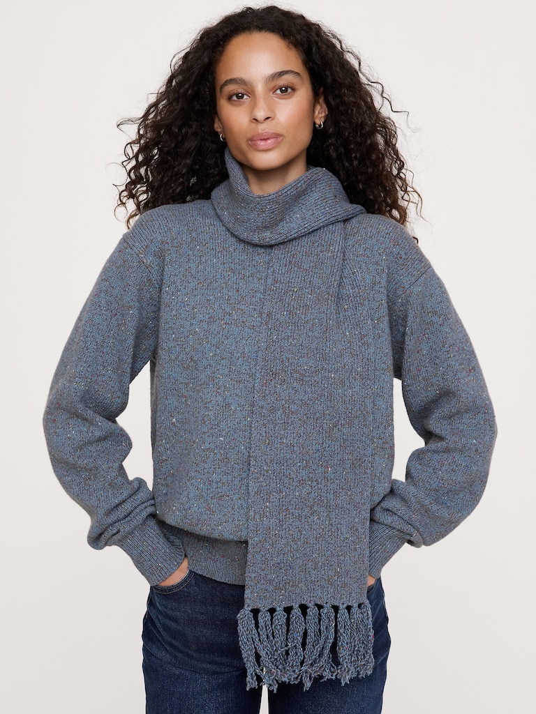 Écharpe en tweed