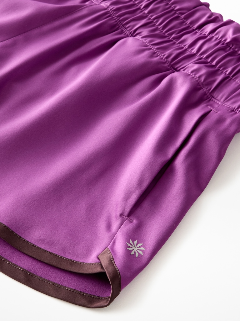 Athleta Girl Run Free Satin 2.5" Short