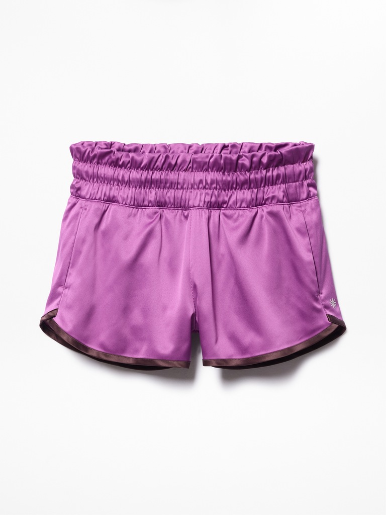 Athleta Girl Run Free Satin 2.5" Short