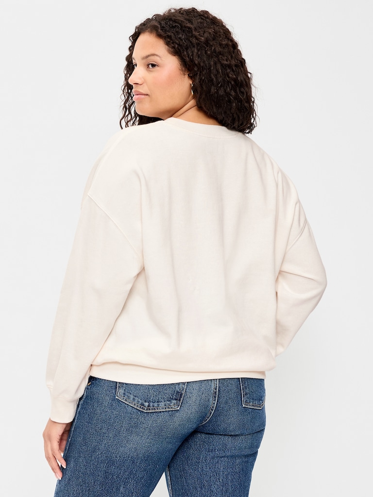 SoComfy Oversized Crew-Neck Sweatshirt