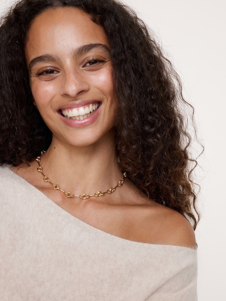 Double Ring Chain Necklace