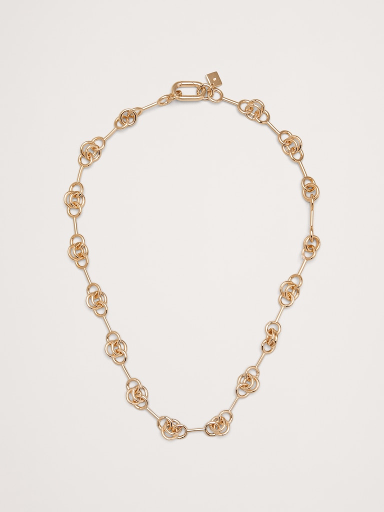 Double Ring Chain Necklace