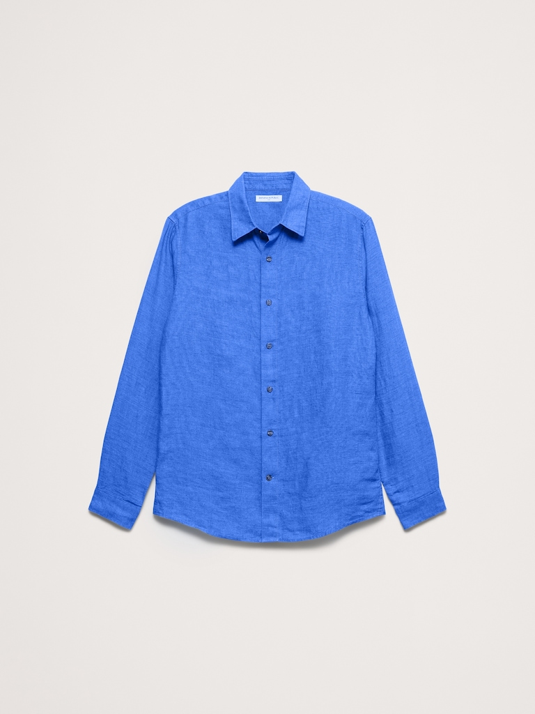 Chemise ajustée en lin