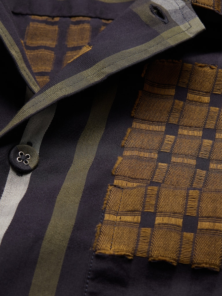Relaxed-Fit Textured Flannel Resort Shirt