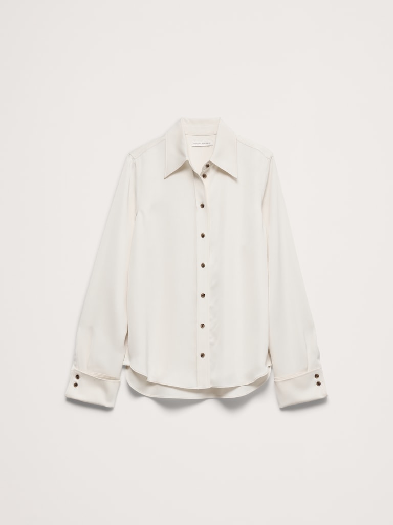 Relaxed Crepe Shirt