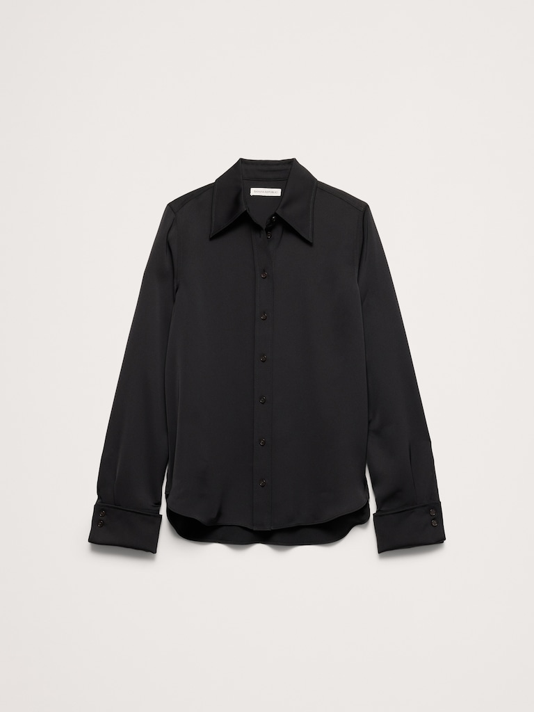 Relaxed Crepe Shirt