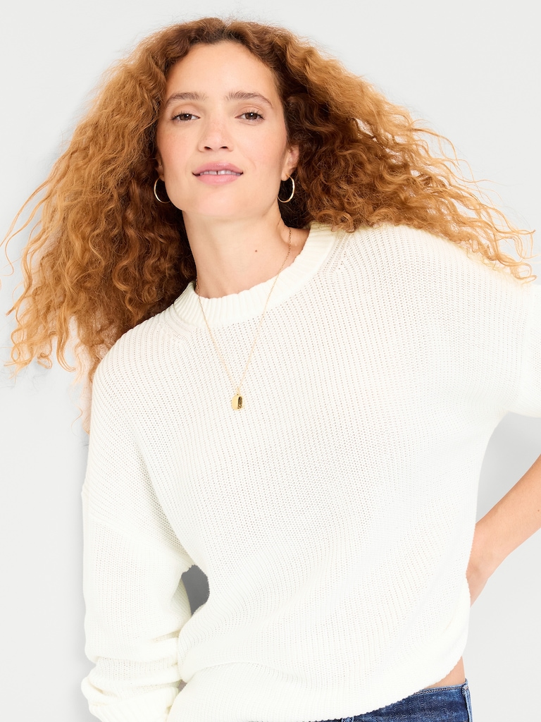 Seaside Cotton Shaker Tunic Sweater