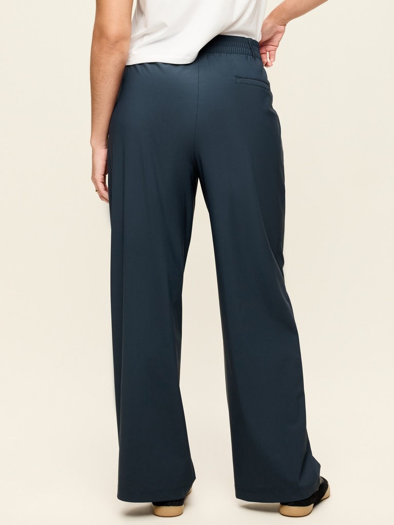 High-Waisted SleekTech Trouser Pants