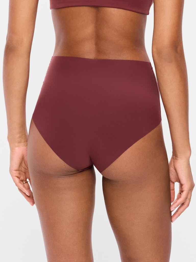 High-Waisted No-Show Brief Underwear