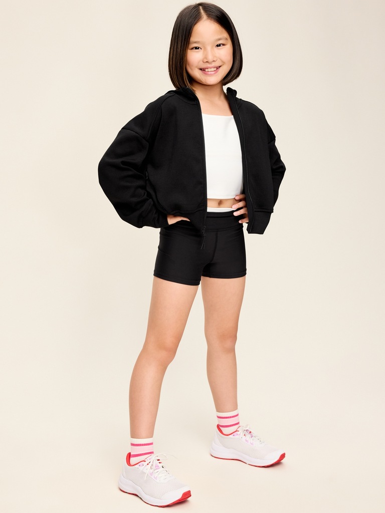 High-Waisted PowerSoft Shorts for Girls