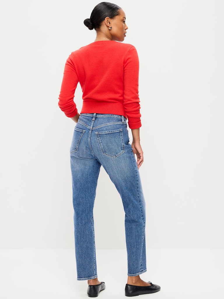 Curvy High-Waisted OG Straight Ankle Jeans