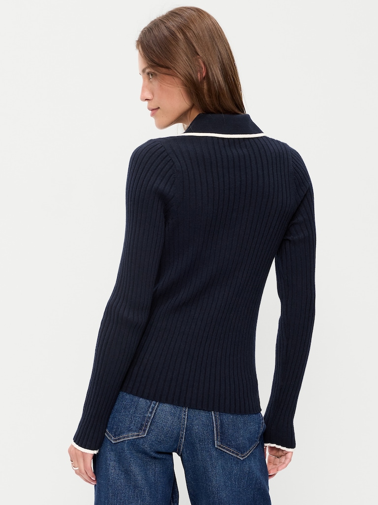 Long-Sleeve Half-Zip Top