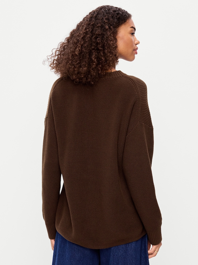 Seaside Cotton Shaker Tunic Sweater