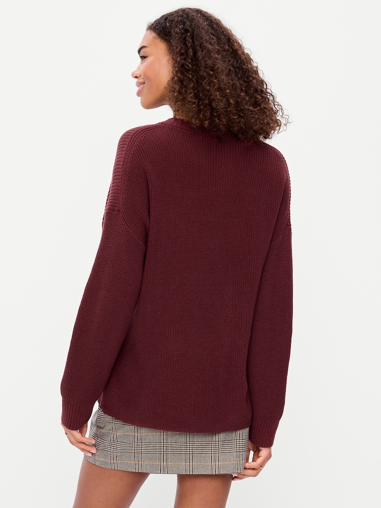 Seaside Cotton Shaker Tunic Sweater