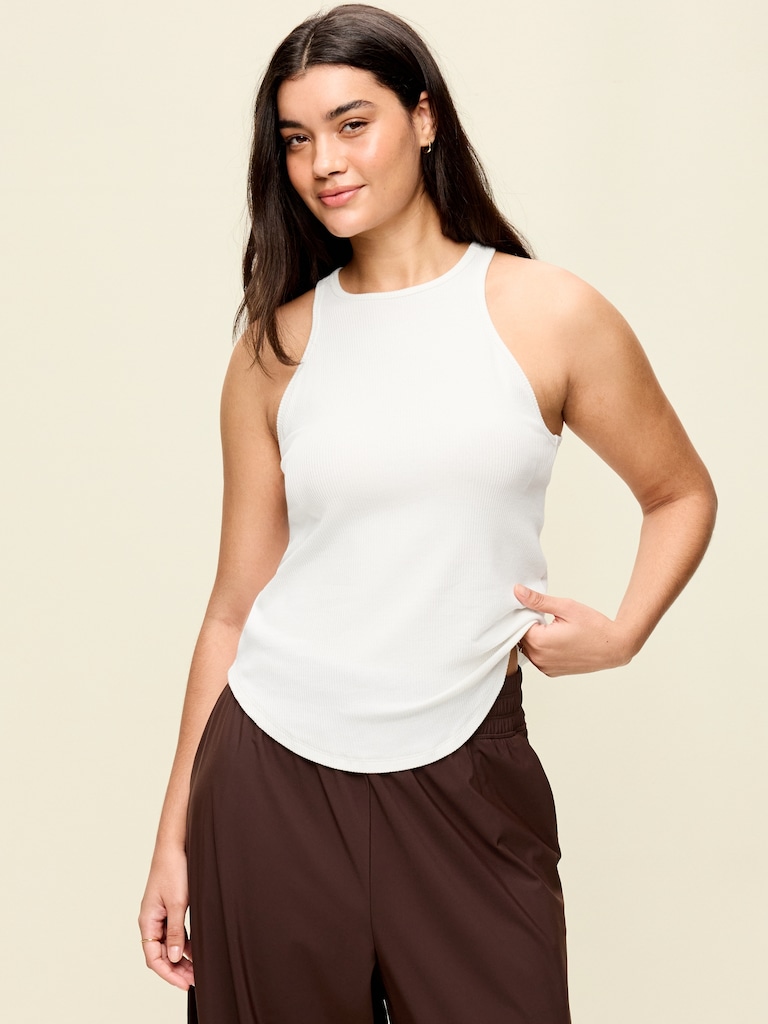 CloudLite High-Neck Racerback Tank Top