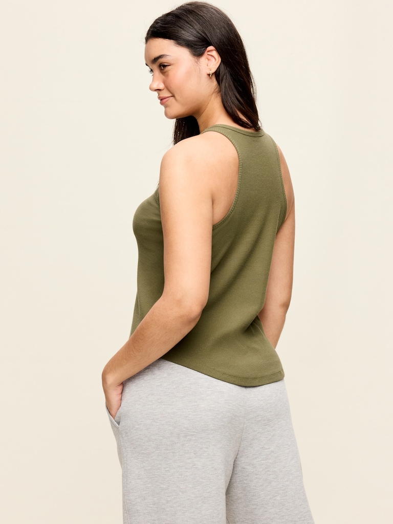 CloudLite High-Neck Racerback Tank Top